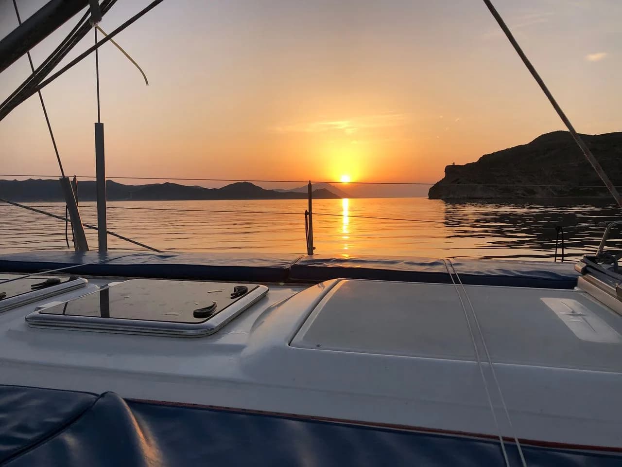 Romantic Dinner on Board a Yacht, Under the Night Sky