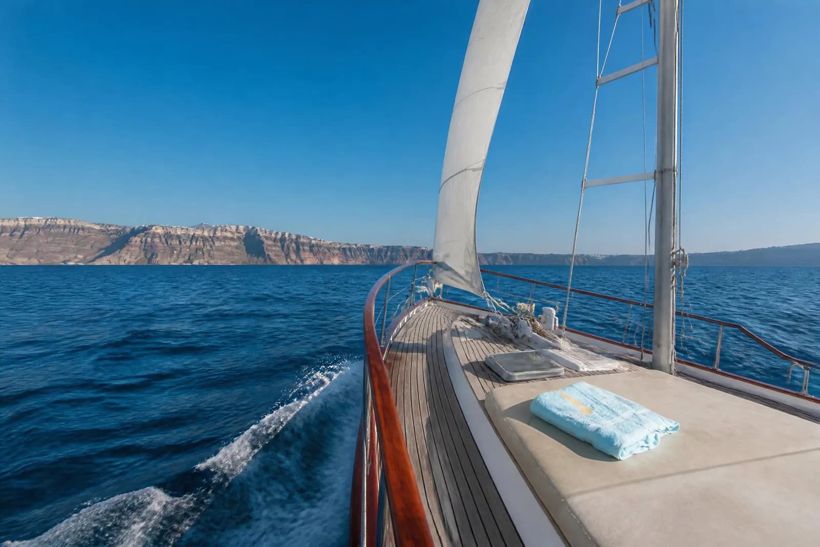Caldera Traditional, Semi-Private Cruise on a Traditional Greek Sailing Boat