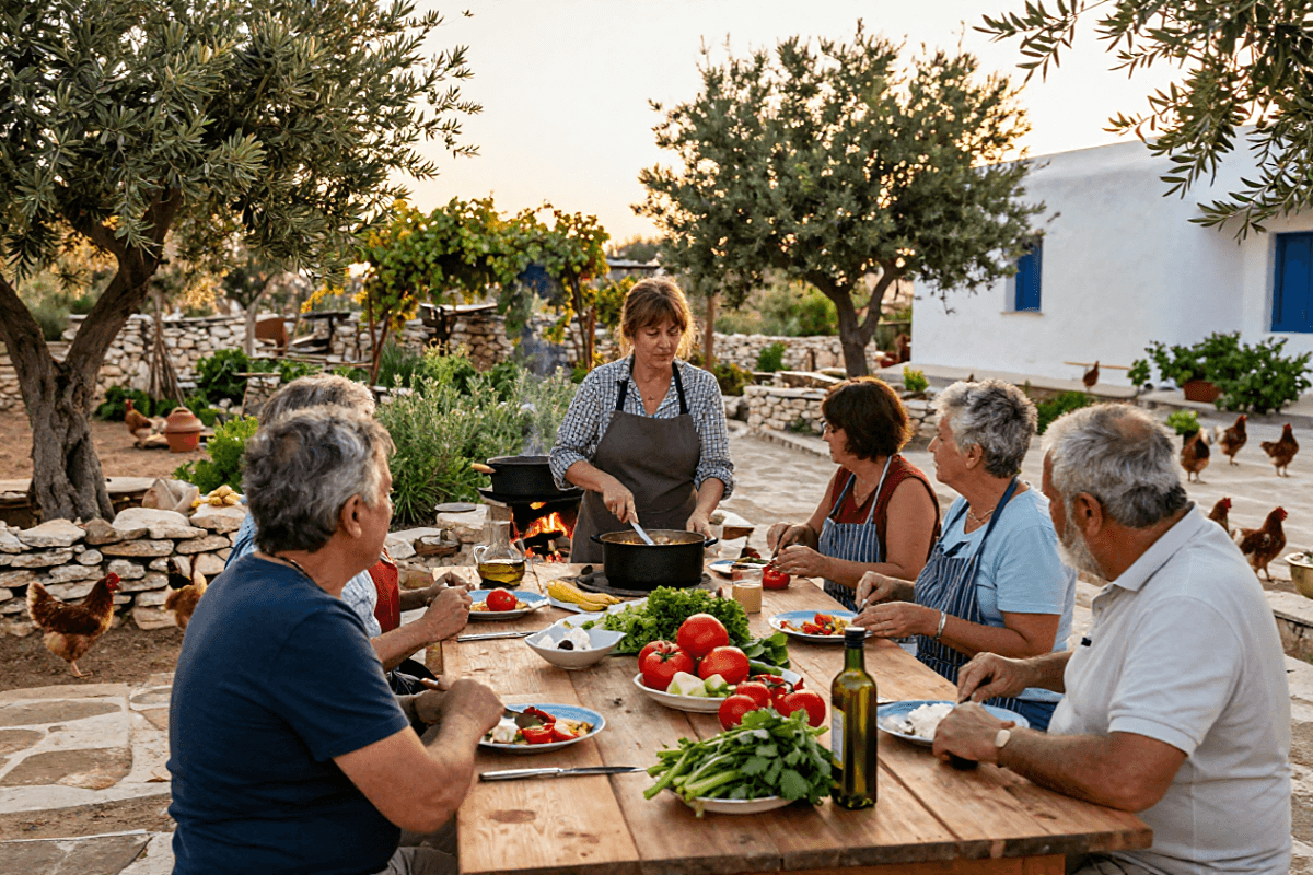 Greek Cooking Class and Farm Dinner in Paros