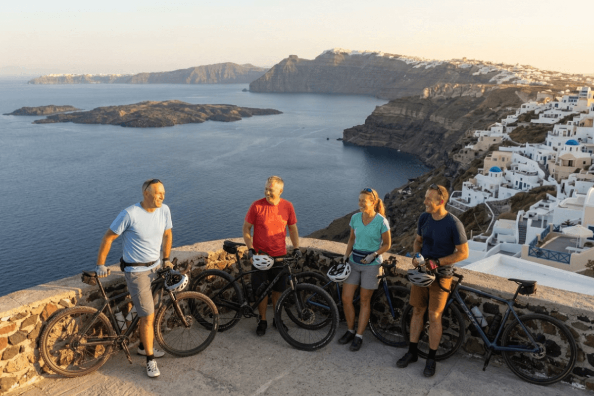 Santorini E-Bike Tour at Thirassia